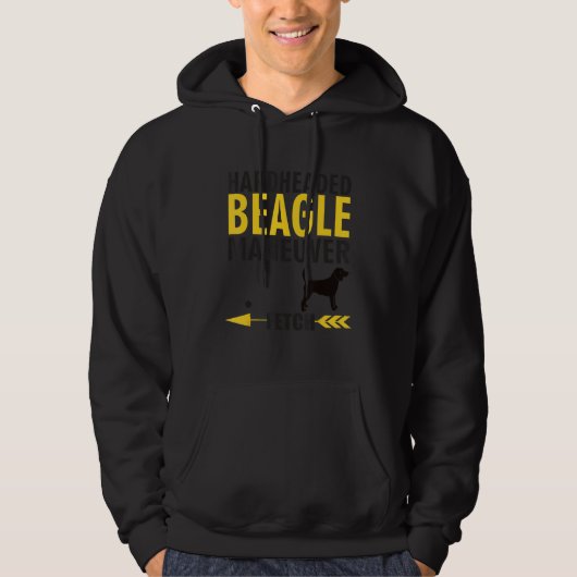 Beagle Dog Owners K9 Puppy Hardheaded Manuever Hoodie (Vorderseite)