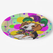 Beagle Dog Pappteller (Schrägansicht)