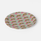 BEAGLE DOG PAPPTELLER (Schrägansicht)