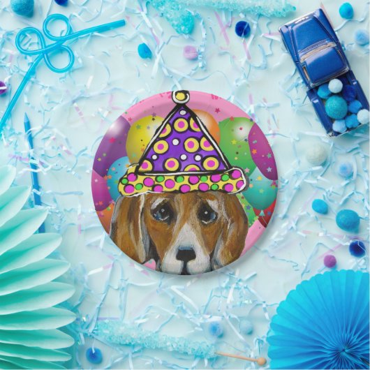 BEAGLE DOG PAPPTELLER (Party)