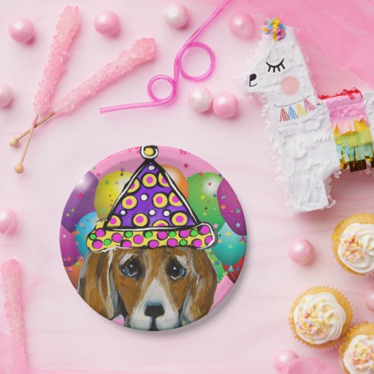 BEAGLE DOG PAPPTELLER (Party)