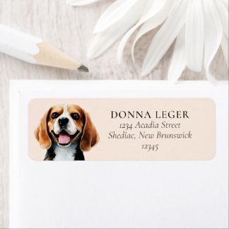 Beagle Dog Personalisierte Adresse