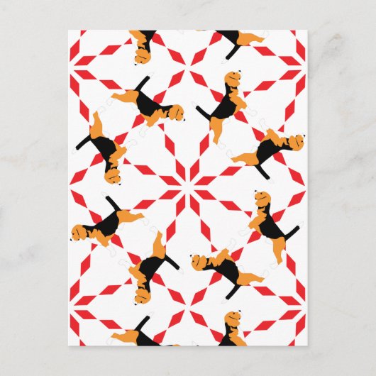 Beagle Dog Postkarte (Vorderseite)