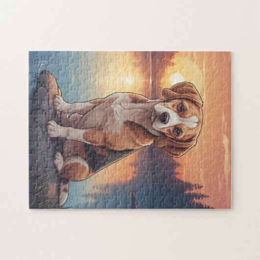 Beagle dog puzzle (Horizontal)