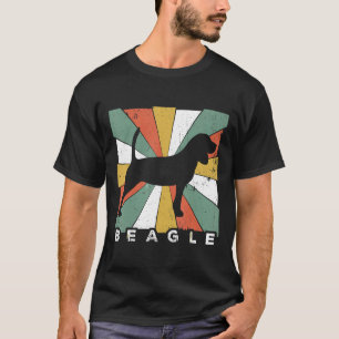 Beagle Dog Retro 70er Vintag T-Shirt