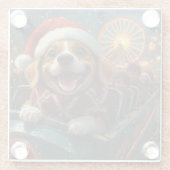 Beagle Dog Roller Untersetzer Weihnachten (Rückseite)