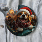 Beagle Dog Roller Untersetzer Weihnachten Button (Beispiel)