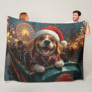 Beagle Dog Roller Untersetzer Weihnachten Fleecedecke