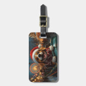 Beagle Dog Roller Untersetzer Weihnachten Gepäckanhänger (Vorderseite vertikal)