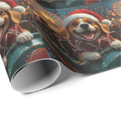 Beagle Dog Roller Untersetzer Weihnachten Geschenkpapier (Rolleneckpunkt)