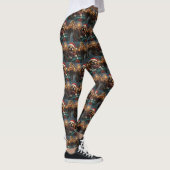 Beagle Dog Roller Untersetzer Weihnachten Leggings (Rechts)