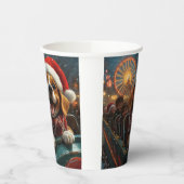 Beagle Dog Roller Untersetzer Weihnachten Pappbecher (Links)