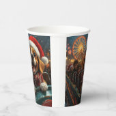 Beagle Dog Roller Untersetzer Weihnachten Pappbecher (Rechts)