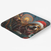 Beagle Dog Roller Untersetzer Weihnachten Pappteller (Gewinkelt)