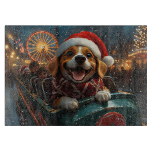 Beagle Dog Roller Untersetzer Weihnachten Schneidebrett