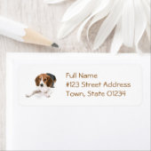 Beagle Dog Rücksendeadresse Mailing Label (Insitu)