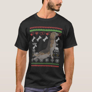 Beagle Dog Santa Claus Ugly Weihnachtsmuster X-Ma T-Shirt