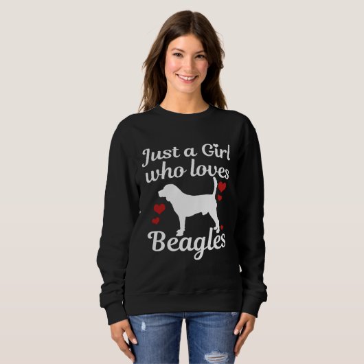 Beagle dog saying sweatshirt (Vorne ganz)