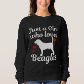 Beagle dog saying sweatshirt (Vorderseite)