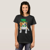 Beagle Dog Shamrock St Patrick s Day Saint Paddy s T-Shirt (Vorne ganz)