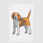 Beagle Dog T Shirt Golfhandtuch (Vorderseite)