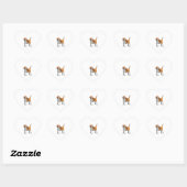 Beagle Dog T Shirt Herz-Aufkleber (Blatt)