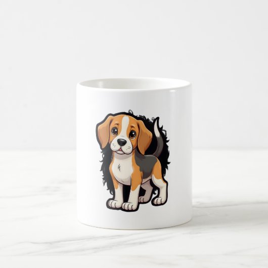Beagle Dog T Shirt Kaffeetasse (Mittel)