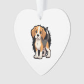 Beagle Dog T Shirt Ornament (Vorderseite)