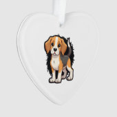 Beagle Dog T Shirt Ornament (Vorderseite)