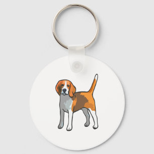 Beagle Dog T Shirt Schlüsselanhänger