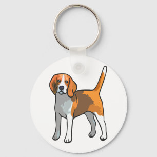 Beagle Dog T Shirt Schlüsselanhänger