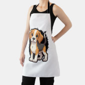 Beagle Dog T Shirt Schürze (InSitu)