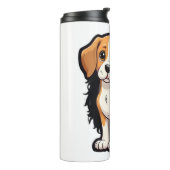 Beagle Dog T Shirt Thermosbecher (Nach links gedreht)