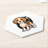 Beagle Dog T Shirt Untersetzer (angewinkelt)