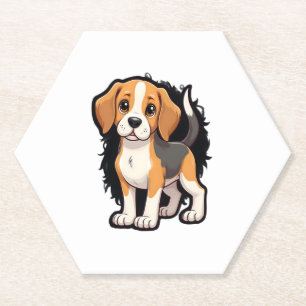 Beagle Dog T Shirt Untersetzer