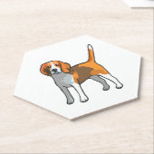 Beagle Dog T Shirt Untersetzer (angewinkelt)