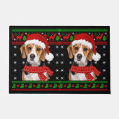 Beagle Dog Ugly Sweater Christmas Welpe Hund Lover Fußmatte (Vorderseite)