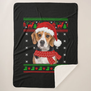 Beagle Dog Ugly Sweater Christmas Welpe Hund Lover Sherpadecke