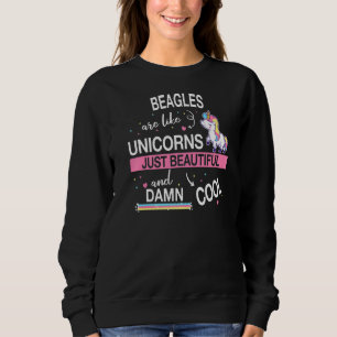 Beagle Dog Unicorn Sweatshirt
