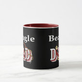 Beagle Dog Vater Tasse (Zentrum)