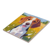 Beagle Dog Watercolor Pet Painting Fliese (Seite)