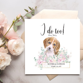 Beagle Dog Wedding Cocktail Napkins Serviette