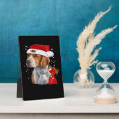 Beagle Dog Weihnachten Shirt Dog Familie Weihnacht Fotoplatte (Seite)
