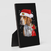 Beagle Dog Weihnachten Shirt Dog Familie Weihnacht Fotoplatte (Seite)