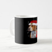 Beagle Dog Weihnachten Shirt Dog Familie Weihnacht Kaffeetasse (Vorderseite Links)