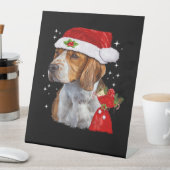 Beagle Dog Weihnachten Shirt Dog Familie Weihnacht Sockelschild (In Situ)