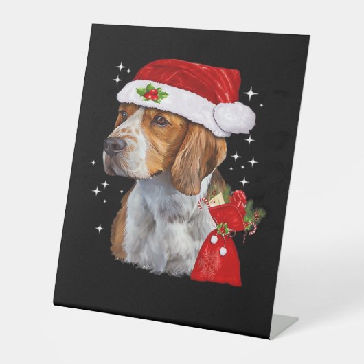 Beagle Dog Weihnachten Shirt Dog Familie Weihnacht Sockelschild (Vorderseite)