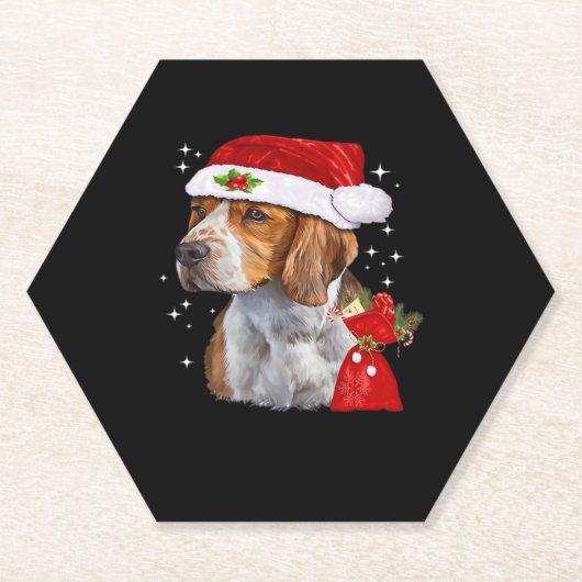 Beagle Dog Weihnachten Shirt Dog Familie Weihnacht Untersetzer (Vorderseite)