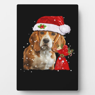 Beagle Dog Weihnachten Shirt Weihnachten Dog Essen Fotoplatte