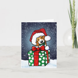 Beagle Dog Weihnachtskarte Karte